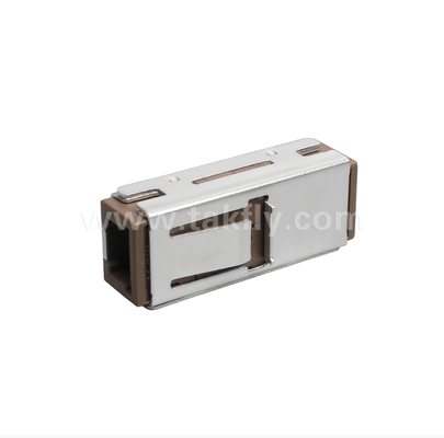 Adaptador MU Simplex con diseño compacto, baja pérdida de inserción, manguera de zirconia de precisión, para conexiones de fibra de alta densidad