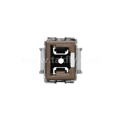 Adaptador MU Simplex con diseño compacto, baja pérdida de inserción, manguera de zirconia de precisión, para conexiones de fibra de alta densidad