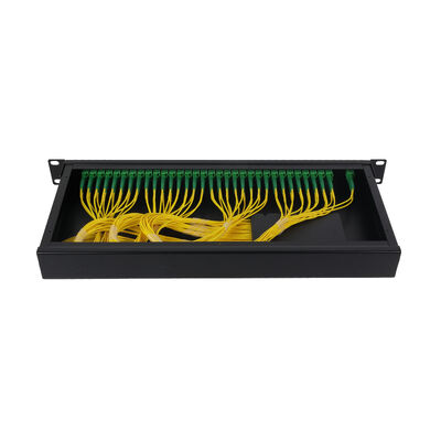 OEM 1U 19Inch 2x64 Rack Mount LC Fibra óptica PLC Splitter para el centro de datos FTTx