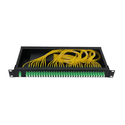 OEM 1U 19Inch 2x64 Rack Mount LC Fibra óptica PLC Splitter para el centro de datos FTTx