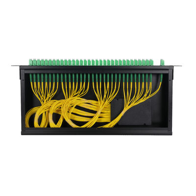 OEM 1U 19Inch 2x64 Rack Mount LC Fibra óptica PLC Splitter para el centro de datos FTTx