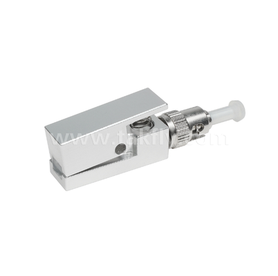 Adaptador de fibra desnuda de tipo cuadrado ST, libre de epoxi, reutilizable, con baja pérdida de inserción, para pruebas y mediciones de fibra óptica