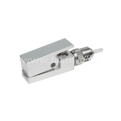 Adaptador de fibra desnuda de tipo cuadrado ST, libre de epoxi, reutilizable, con baja pérdida de inserción, para pruebas y mediciones de fibra óptica