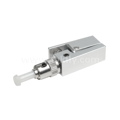 Adaptador de fibra desnuda de tipo cuadrado ST, libre de epoxi, reutilizable, con baja pérdida de inserción, para pruebas y mediciones de fibra óptica
