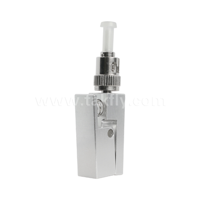 Adaptador de fibra desnuda de tipo cuadrado ST, libre de epoxi, reutilizable, con baja pérdida de inserción, para pruebas y mediciones de fibra óptica