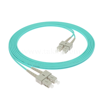 SC-SC Cordón de parches de fibra óptica simple y dúplex SM/MM, para una interconexión de red óptica fiable