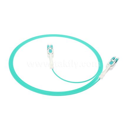 Cable de conexión de fibra óptica LC Push-Pull Uniboot: un tubo de dos núcleos, polaridad intercambiable, para aplicaciones de centro de datos y ensamblaje de alta densidad
