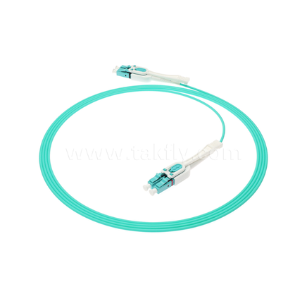 Cable de conexión de fibra óptica LC Push-Pull Uniboot: un tubo de dos núcleos, polaridad intercambiable, para aplicaciones de centro de datos y ensamblaje de alta densidad