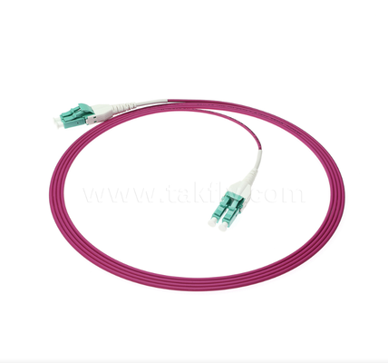 Cordón de parche de fibra óptica de LC Uniboot