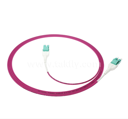 Cordón de parche de fibra óptica de LC Uniboot