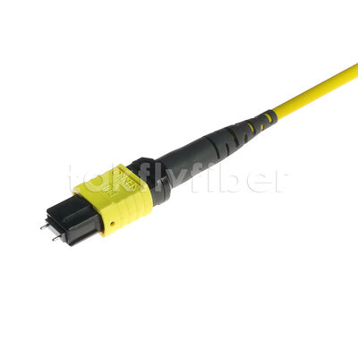 Fibra óptica del cable troncal 12F del cordón de remiendo de MPO MTP SM para el cableado de las telecomunicaciones FTTX del AI del centro de datos