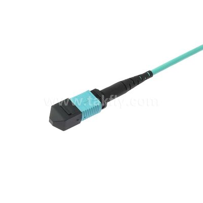MPO MTP Patchcord MM OM3 Cable de tronco 12F Fibra óptica para el centro de datos AI cableado de telecomunicaciones