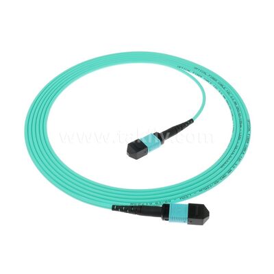 MPO MTP Patchcord MM OM3 Cable de tronco 12F Fibra óptica para el centro de datos AI cableado de telecomunicaciones