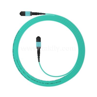 MPO MTP Patchcord Multimodo OM3 Cable de tronco 12F Fibra óptica para el centro de datos AI cableado de telecomunicaciones