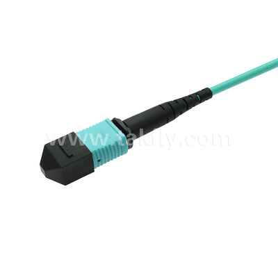 MPO MTP Patchcord Multimodo OM3 Cable de tronco 12F Fibra óptica para el centro de datos AI cableado de telecomunicaciones