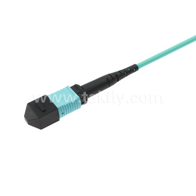 MPO MTP Patchcord MM OM3 Cable de tronco 12F Fibra óptica para el centro de datos AI cableado de telecomunicaciones
