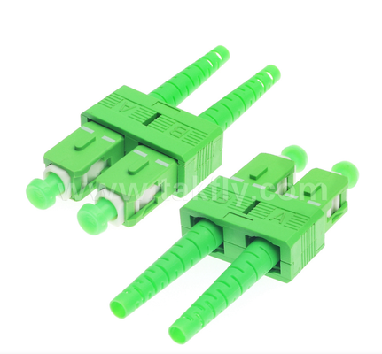 Conector de fibra óptica SC/APC: baja pérdida de inserción, diseño push-pull, compatible con FTTH