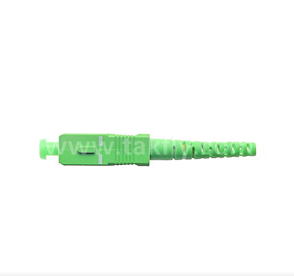 Conector de fibra óptica SC/APC: baja pérdida de inserción, diseño push-pull, compatible con FTTH