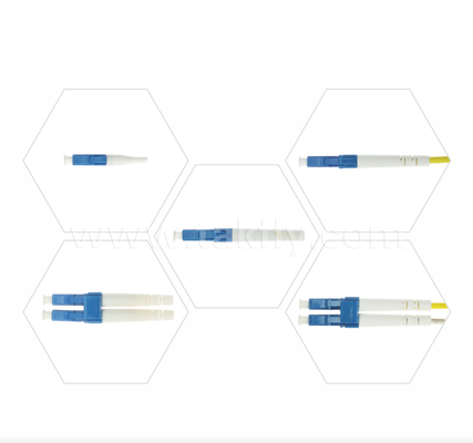 Conector de fibra óptica LC SX/DX Simplex & Duplex, pequeño factor de forma, baja pérdida de inserción para redes de alta densidad