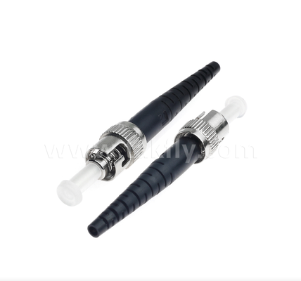 Conector de fibra óptica ST: bloqueo por torsión de bayoneta, baja pérdida de inserción, compatible con multimodo/monomodo