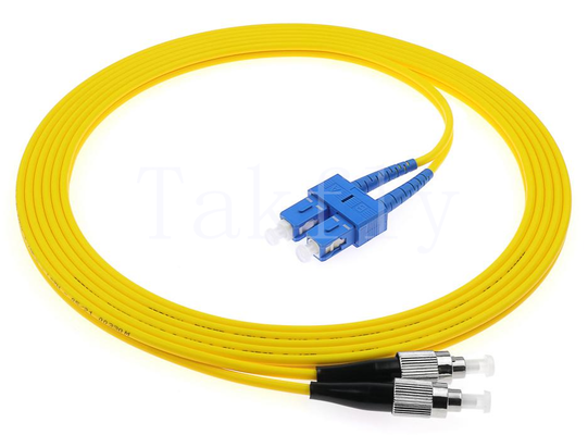 El cable de parche de fibra óptica SC a FC Hybrid Interconnect, de modo único/multimodo, longitud personalizable