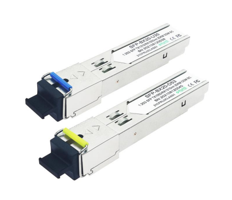 Transceptor SFP Bi-direccional de 1.25 Gbps con alcance de 20 KM Tx1310nm/Rx1550nm TK-B3512-3SCD20