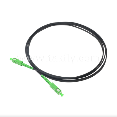 SC/APC a SC/APC FTTH Indoor Flat Drop Patch Chord -Simplex, pre-terminado, antivibración para una rápida implementación en el edificio