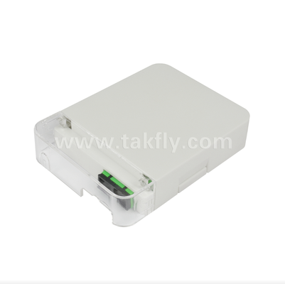 TKS-1806-02W Salida de Pared de Fibra Óptica FTTH – Caja de Terminación Interior Compacta para Instalaciones del Cliente
