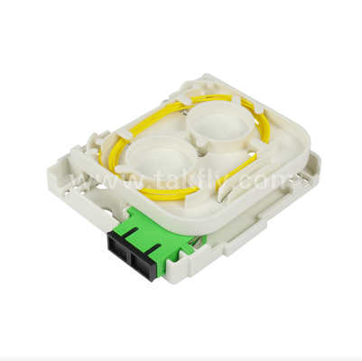 TKS-1806-02W Salida de Pared de Fibra Óptica FTTH – Caja de Terminación Interior Compacta para Instalaciones del Cliente