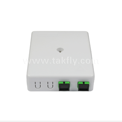 TKS-1806-02E Caja de montaje en la pared de 2 puertos Protección mecánica y gestión de fibra para FTTH