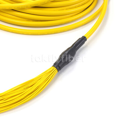 Amfenol 288 fibras personalizadas 0.35dB Pérdida máxima de inserción de modo único OS2 MPO cable troncal para centro de datos