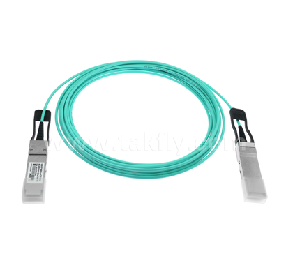 Cable óptico activo 40G QSFP + ️ Full-Duplex de 4 canales, 11.3 Gbps por carril, baja potencia, enchufable en caliente