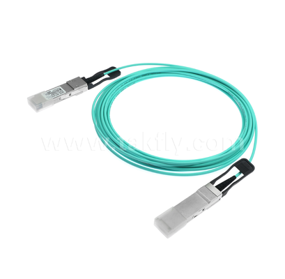 Cable óptico activo 40G QSFP + ️ Full-Duplex de 4 canales, 11.3 Gbps por carril, baja potencia, enchufable en caliente