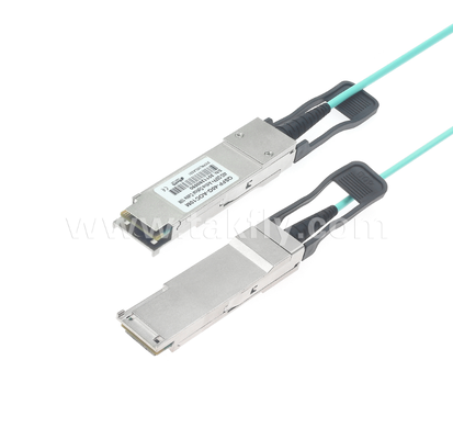 Cable óptico activo 40G QSFP + ️ Full-Duplex de 4 canales, 11.3 Gbps por carril, baja potencia, enchufable en caliente
