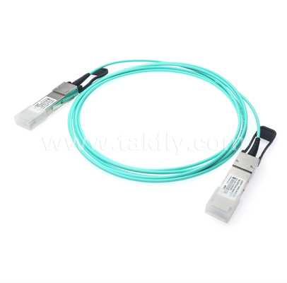 Cable óptico activo (AOC) QSFP28 de 100G – 4×25G, hasta 104 Gbps, 3-70 m, matriz VCSEL, baja potencia <3,5 W, QSFP28 a QSFP28
