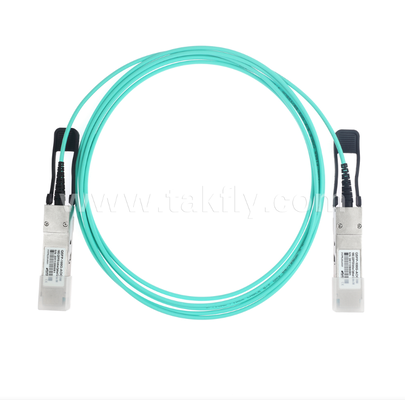 Cable óptico activo (AOC) QSFP28 de 100G – 4×25G, hasta 104 Gbps, 3-70 m, matriz VCSEL, baja potencia <3,5 W, QSFP28 a QSFP28