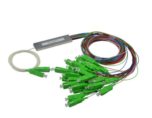 2x32 el SC APC coloreó divisor del PLC del solo modo del cable de la fibra de 0.9m m el mini