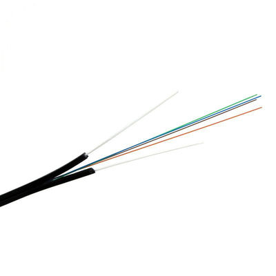 Cable de descenso al aire libre del cable de fribra óptica FTTH del modo de la base de GJYX F CH G657A1 4 solo