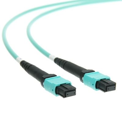 alta densidad con varios modos de funcionamiento interior acorazada del cable de fribra óptica de 12 bases del cable MPO MTP de los 20ft