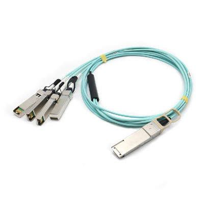 cable óptico activo del Fanout de 40G QSFP AOC 40G-2X10SFP+ el 1M los 2M 3M los 5M OM2 OM3 para Data Center