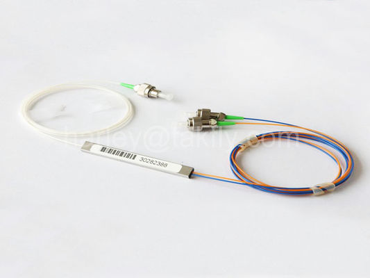 Conector de acero FTTH del SC del tubo del acoplador del divisor de la fibra de GPON 1x2