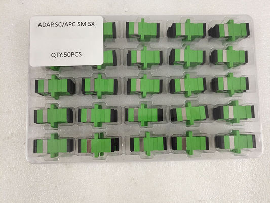 Adaptador verde a una cara de la fibra óptica del SC APC para la caja terminal