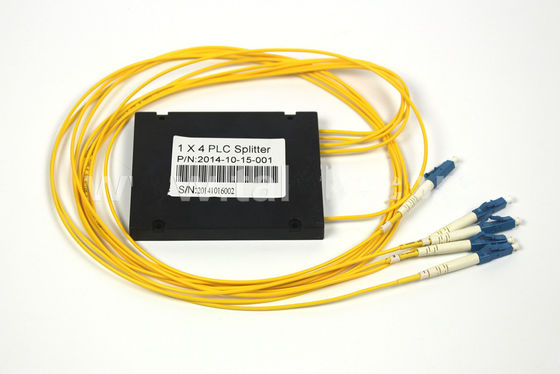 LSZH del ABS 1 x 4 del LC UPC SM de la fibra óptica del PLC cable de la fibra del divisor G657A1 2.0m m