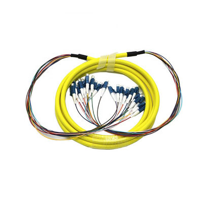 Cable de la fibra del desbloqueo de los corazones de Patchcord 12 de la fibra óptica de LC-LC/de SC-SC SM milímetro
