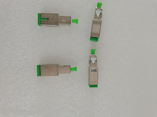 Atenuador hembra-varón de la fibra del atenuador de la fibra óptica del metal del SC APC