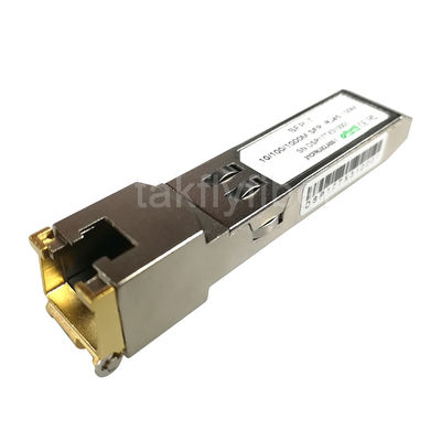 módulo del transmisor-receptor de Ethernet del gigabit 10GBASE-T del cobre RJ45 CAT5E CAT6 el 100m del 10/100/1000M SFP