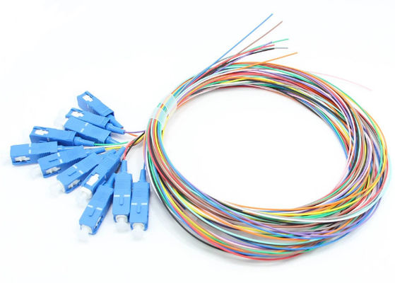Coleta los 9/125μM unimodales de la fibra óptica del SC UPC de 12 colores 0.9m m