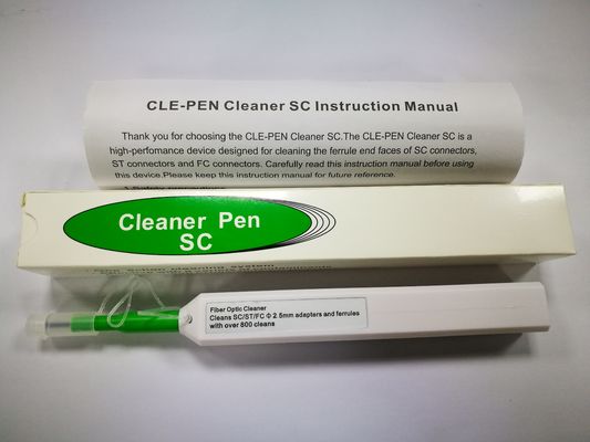 pluma de la limpieza de la fibra de Kit Cleaning Pen One Click de la herramienta de la fibra óptica SC/FC/ST/E2000 de 2.5m m