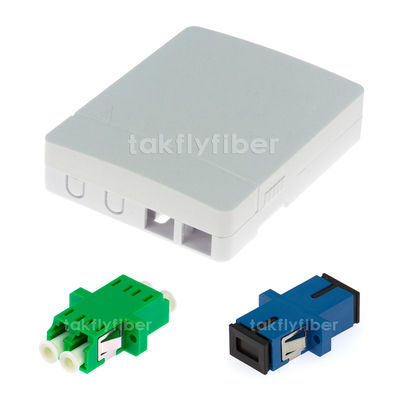 Caja plástica de Mini Optical Fiber Access Terminal de la caja de la terminación de la fibra del puerto del soporte 2 de la pared