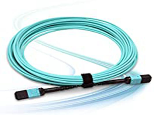 12 tipo de la base OM3 una fibra óptica Patchcord del cable del tronco de LSZH 3.0m m MPO MTP